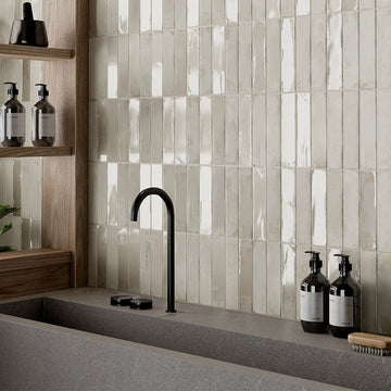 Marrakech Ivory, 2" x 8" Porcelain Tile | Aquatica Porcelain Pool Tile