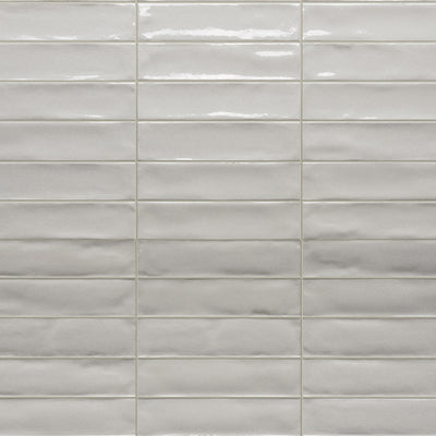 Marrakech Total White, 2" x 8" Porcelain Tile | Aquatica Pool Tile