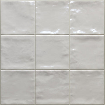 Marrakech Total White, 4" x 4" Porcelain Tile | Aquatica Pool Tile