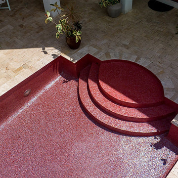 Mars Red, 1" x 1" - Glass Tile | Vidrepur Glass Pool Tile
