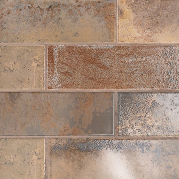 Marza Rust, 4" x 12" Ceramic Tile | Backsplash & Wall Tile by MSI