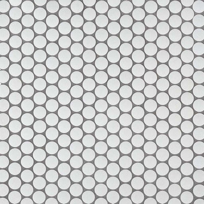 Matte White, Penny Round Mosaic | MSI Porcelain Kitchen and Bath Tile