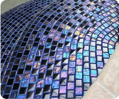 jewel color epoxy grout