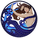 Mermaid Medallion - Pool Mosaic