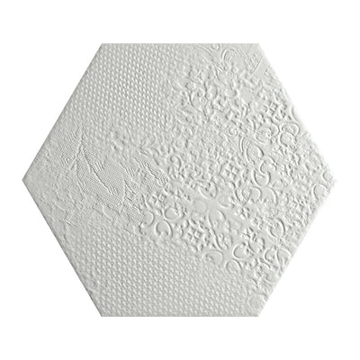 Milano White, Hexagon Porcelain Tile | CODMILAWHEX | IWT Tesoro