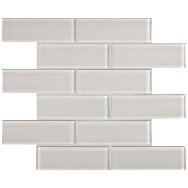 Mist, 2" x 6" Subway Tile | ANAELEMMIS26 | Aquatica Glass Pool Tile
