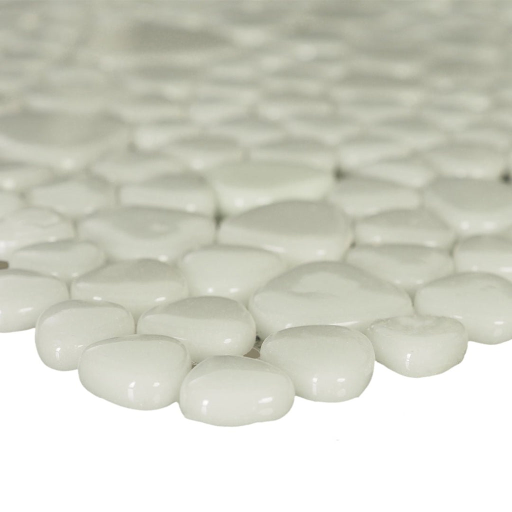 Misty Harbor, Mixed Pebble Glass Tile | Pool, Spa, & Kitchen Tile