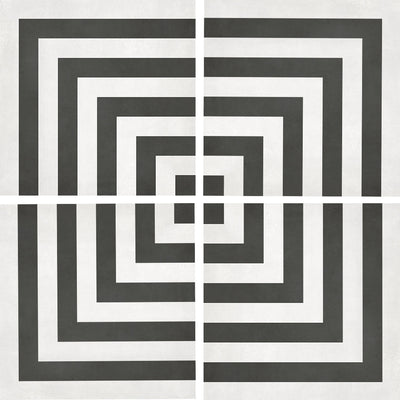 Monochrome Geo, 8" x 8" Porcelain Tile | ANAFORMMONGEO8 | IWT Tile