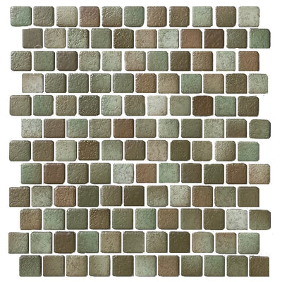 PAD-173 - Moss Green, 1" x 1" - Porcelain Pool Tile - Fujiwa