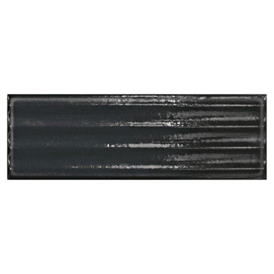 Nero Fluted, 4" x 12" Porcelain Tile | Floor & Wall Tile by IWT