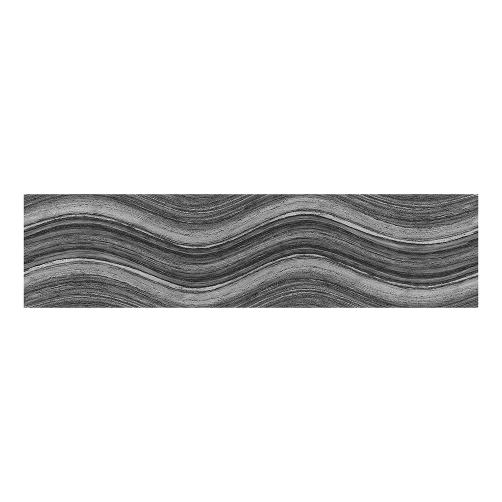 Ocean Wave Charcoal, 6" x 24" | Pool Waterline Tile