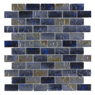 Oceana Seas, 1" x 2" | ANTHSPOS | Mosaic Glass Tile by Anthology