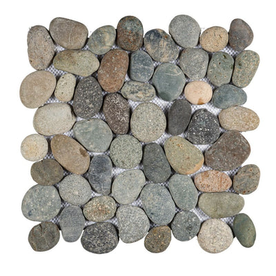 Olive Mix - Pebble Tile | Pebbles Series | Natural Stone Mosaics