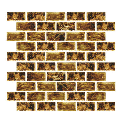 Onyx Gold, 1-1/8" x 2-1/4" | LICATA-72 | Fujiwa Porcelain Pool Tile