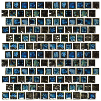 Oyster Blue, 1" x 1" | STQ-331 | Fujiwa Porcelain Pool Tile
