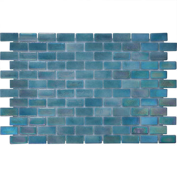 Pacific Mist, 1" x 2" Glass Tile | Pool, Spa, & Kitchen Tile