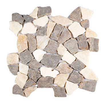 Stone Mosaics - Palomino - Flat Stone Pebble Tile
