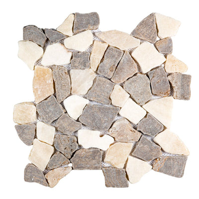 Stone Mosaics - Palomino - Flat Stone Pebble Tile