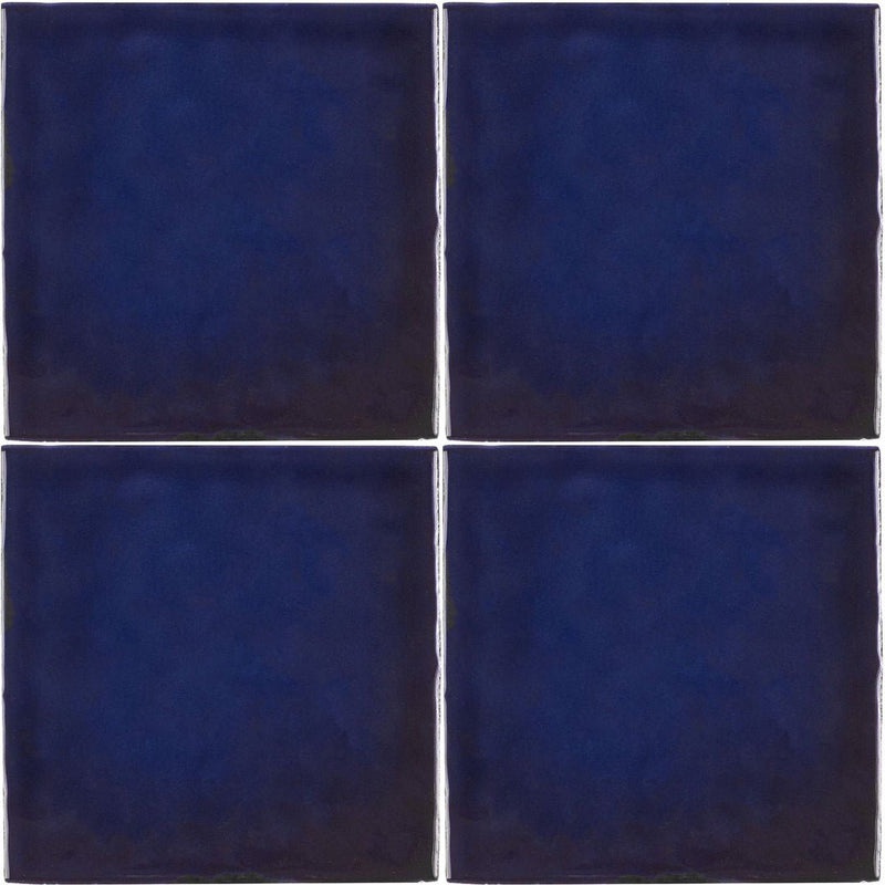 Peacock Zellige, 4" x 4" Ceramic Tile | Kitchen Backsplash Tile