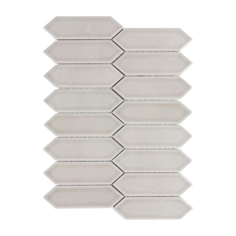 Picketfence Pewter, Ceramic Tile | Picket Tile for Kitchens & Showers