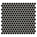 Porcelart Black Glossy, Penny Round Mosaic - Porcelain Tile