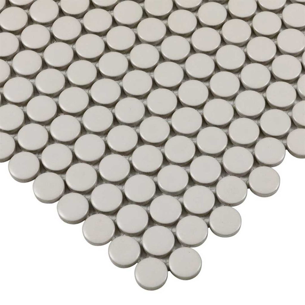 Porcelart Pearl Matte, Penny Round | Porcelain Tile Anthology