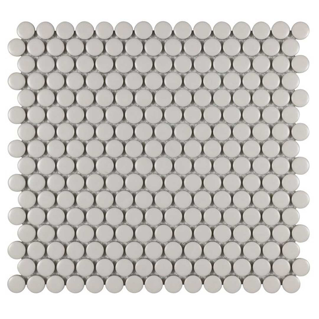 Porcelart Pearl Matte, Penny Round | Porcelain Tile Anthology