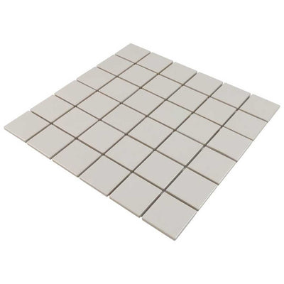 Porcelart Taupe Matte, 2" x 2" Porcelain Tile | Anthology