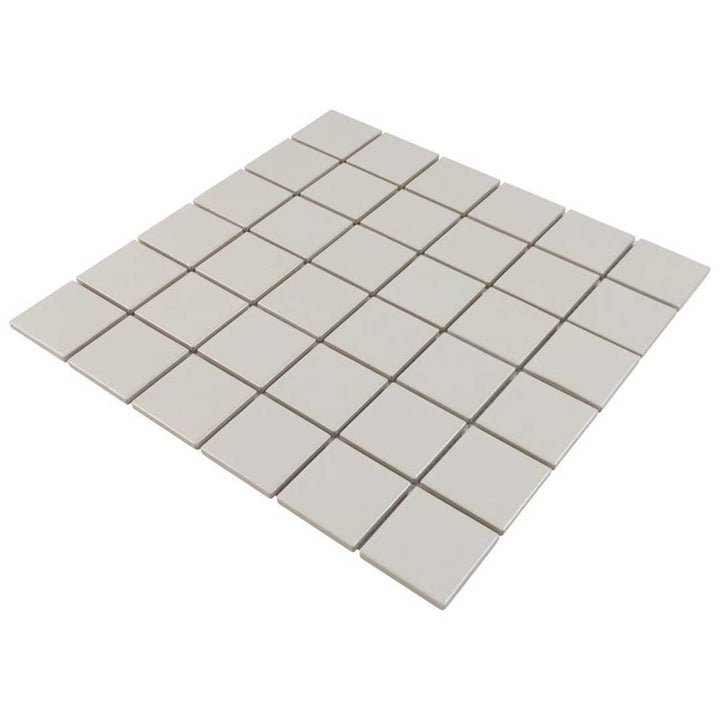 Porcelart Taupe Matte, 2" x 2" Porcelain Tile | Anthology