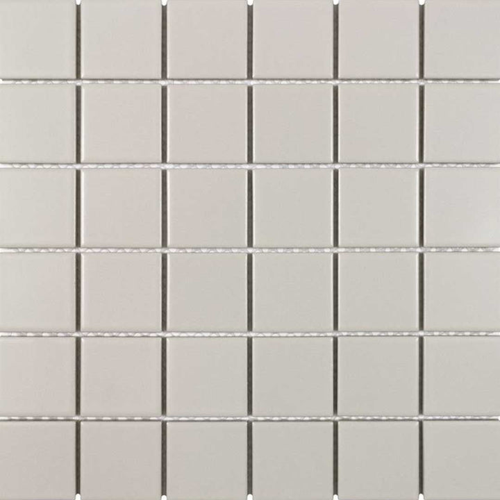 Porcelart Taupe Matte, 2" x 2" Porcelain Tile | Anthology