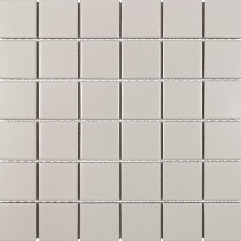 Porcelart Taupe Matte, 2" x 2" Porcelain Tile | Anthology