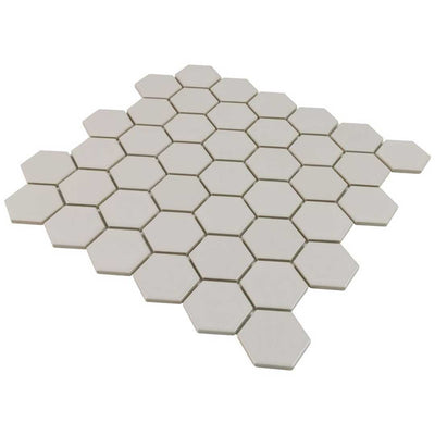 Porcelart Taupe Matte, Hexagon Porcelain Tile | Anthology