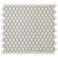 Porcelart Taupe Matte, Penny Round Mosaic - Porcelain Tile