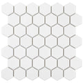 Porcelart White Matte, Hexagon - Porcelain Tile