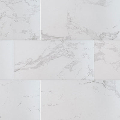Praia Carrara, 24 x 48" Porcelain Tile | Floor Tile by MSI