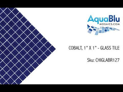 Cobalt, 1" x 1" - Glass Tile
