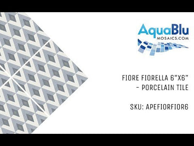 Fiorella, 6" x 6" - Porcelain Pool Tile