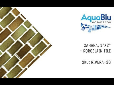 Sahara, 1" x 2-1/4" - Porcelain Pool Tile