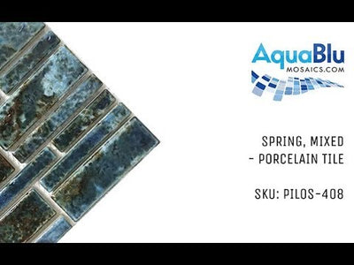 Spring, Random Block - Porcelain Pool Tile