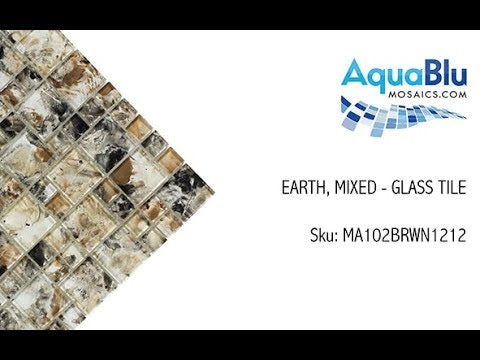 Earth, Mixed - Glass Tile