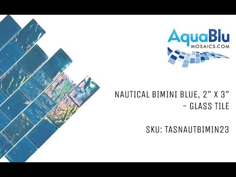 Bimini Blue, 2" x 3" - Glass Tile