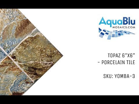 Topaz, 6" x 6" - Porcelain Pool Tile