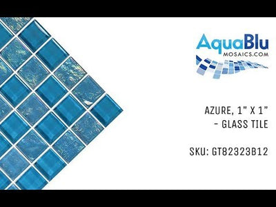 Azure, 1" x 1" - Glass Tile
