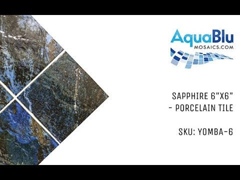 Sapphire, 6" x 6" - Porcelain Pool Tile