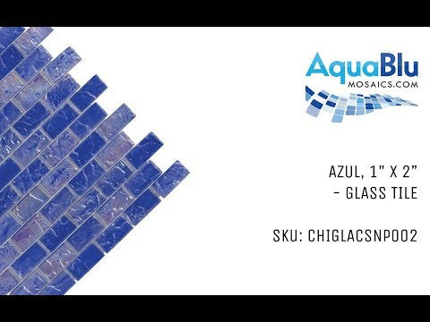 Azul, 1" x 2" - Glass Tile