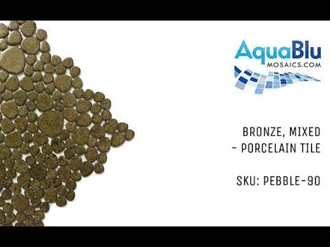 Bronze, Mixed - Porcelain Pool Tile