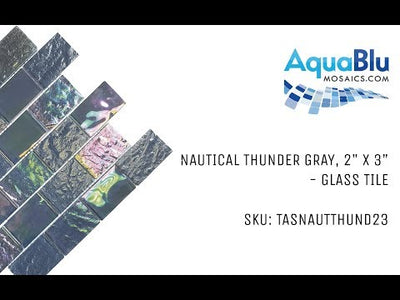 Thunder Gray, 2" x 3" - Glass Tile