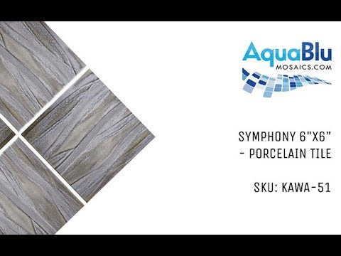 Symphony, 6" x 6" - Porcelain Pool Tile
