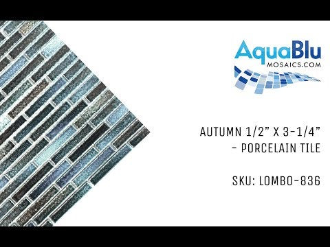 Autumn, 1/2" x 3-1/4" - Porcelain Pool Tile
