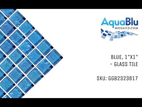 Blue, 1" x 1" - Glass Tile